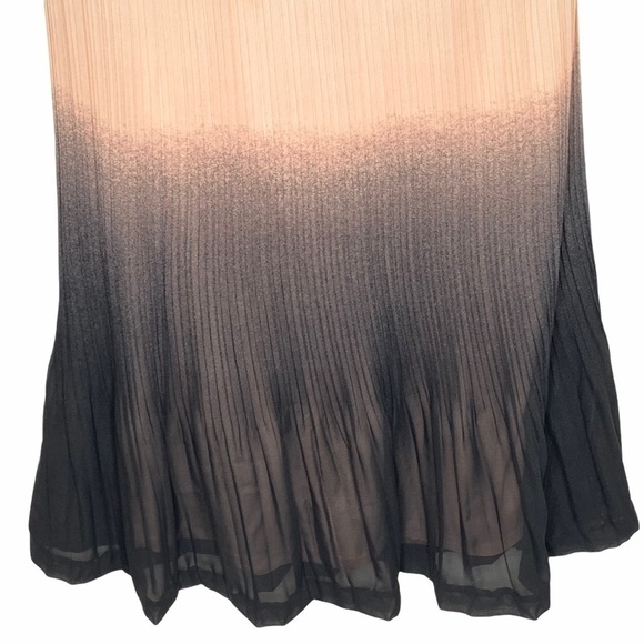 Mark. Peach Ombré Pleated A-Line Midi Skirt Size Small Petite - Picture 5 of 12